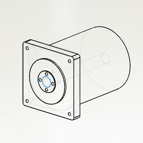 整框電機 外徑70mm； 圓法蘭；方法蘭